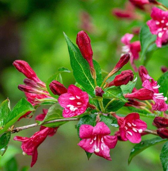 Pépinières Français PF_WEIGELA-Br WEIGELA ‘Bristol Ruby’ / Weigela 'Bristol Ruby'