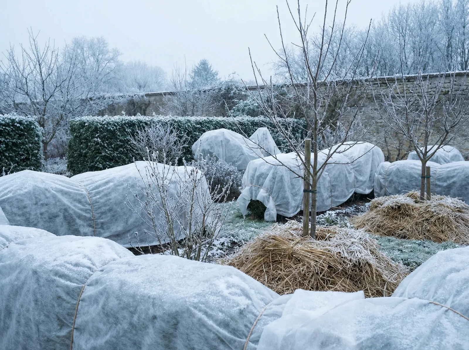 Protéger ses plantes du gel en hiver
