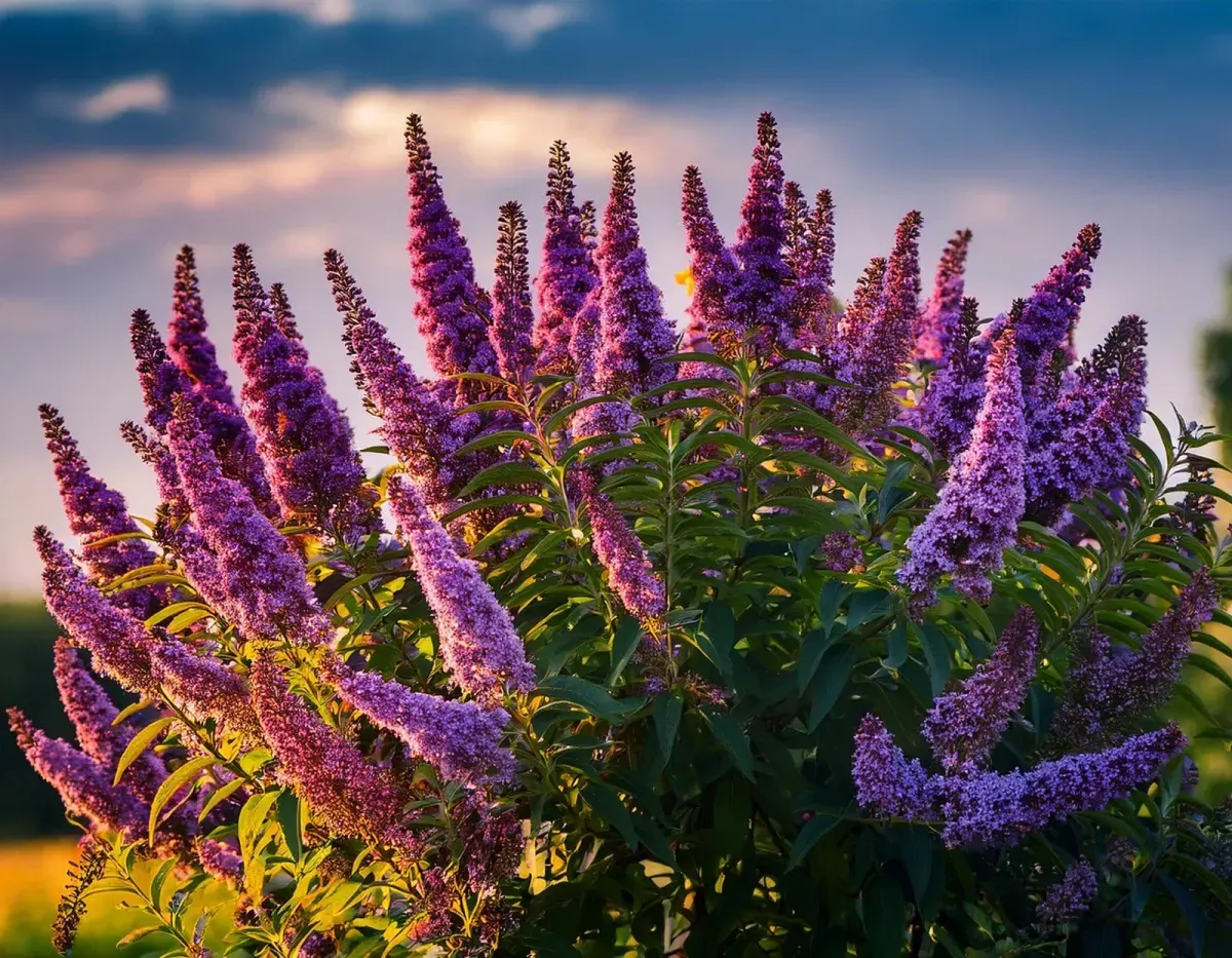 BUDDLEJA davidii Santana / Arbre à papillons panaché - Photo 1